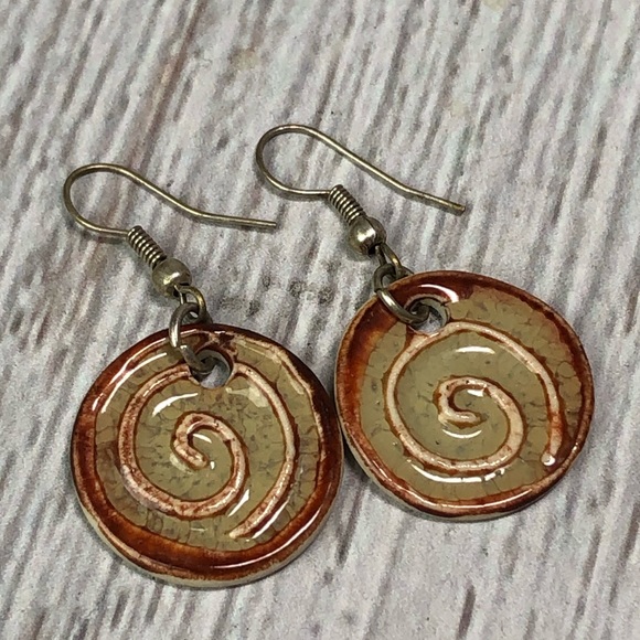 EARTHBOUND Jewelry - Artsy Boho Ceramic Earrings